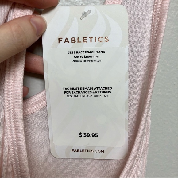 Fabletics Opal Pink Jess Racerback Tank Top - Picture 5 of 6